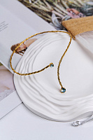 Колье Поцелуйчик (кристаллы голубые) Италия Claudio Canzian 002 05 452