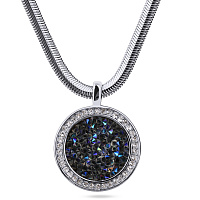 Колье Галактика (Кристаллы синие, г/п: родий, 45-50 см) Uvelina SW00 0060R-207P