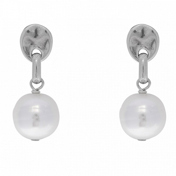 картинка Серьги VIDDA, Pearl майорка VD23-01677 (белый) ювелирный  магазин Калина являющийся официальным дистрибьютором в России 