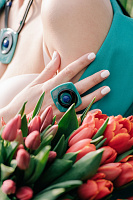 Кольцо Bruno бирюзовый, синий, черный ENZO BENZO Италия