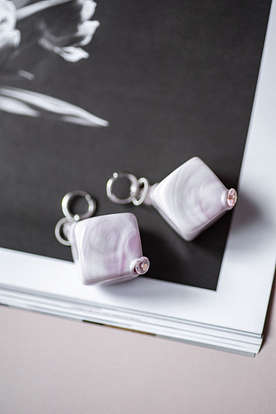 Серьги Rombo розовый ENZO BENZO