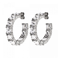 Серьги GRETIA (кристалл прозрачный, г/п: родий, 3 см) Дания DYRBERG/KERN 440071