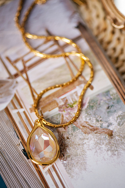 Кольцо VIDDA, Bloom, 17,5 австрийский кристалл, VD23-01707 (персиковый)