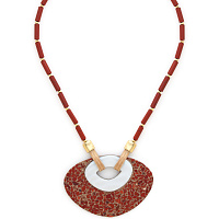 Колье Milano (яшма,песок,раковина,45 см) 15-43500 Франция Nature Bijjoux