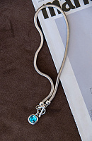 Колье Ciclon EMO812-36 (бирюзовый,г/п: серебро, 43 см) Испания