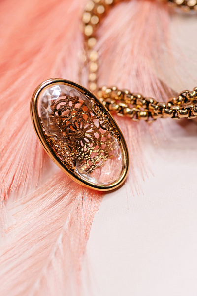 Кольцо (баварское стекло, кристалл прозрачного цвета) Италия Claudio Canzian 002 01 423