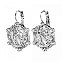 Серьги (кристалл прозрачный, г/п: серебро, 3х2см) Дания DYRBERG/KERN 440119