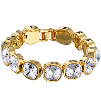 Браслет Триумф (кристаллы белые, 10 мм, 17-20 см, г/п: золото) Uvelina SW00 0020G-001B