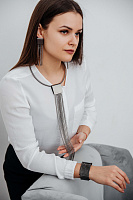 Колье Montu (гривна с цепями, г/п: серебро) Katerina Vassou KV23.2-305924