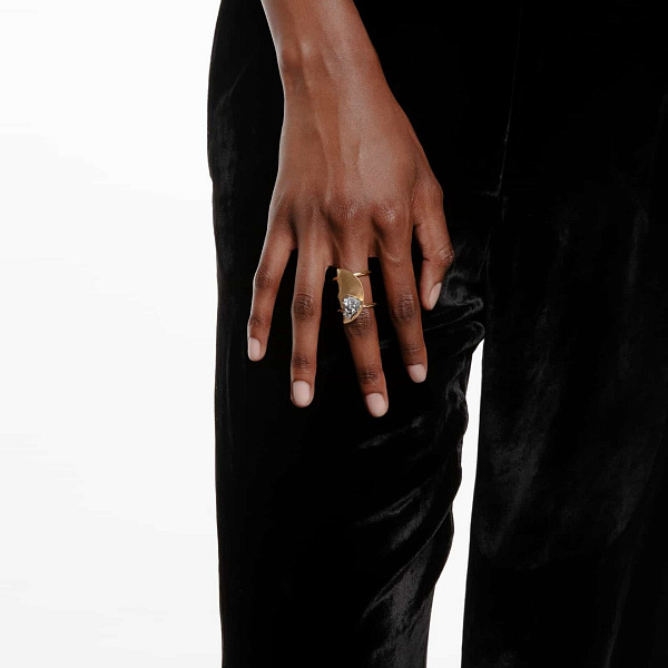 Кольцо Luiana (пирит, г/п: золото, 3х1.5 см) Katerina Vassou KV25 2-308315G