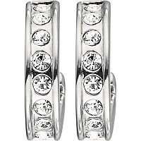 Серьги DESOLO (кристалл прозрачный, г/п: родий, 1 см) Дания DYRBERG/KERN 333114