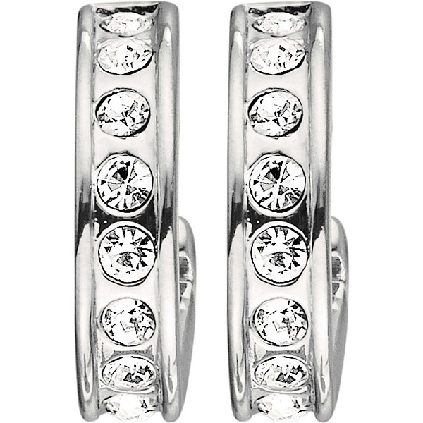 Серьги DESOLO (кристалл прозрачный, г/п: родий, 1 см) Дания DYRBERG/KERN 333114