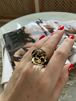 Кольцо Future 18.5 золото/черное ENZO BENZO Италия