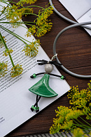 Колье Pupa mini серый/зеленый/серый Италия ENZO BENZO 