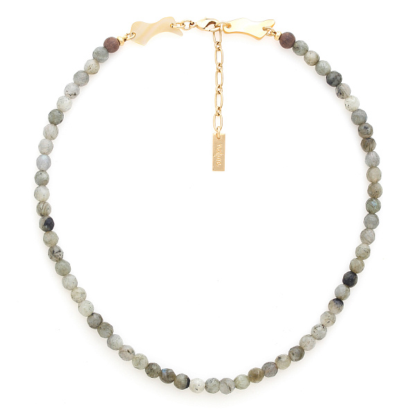 Колье Eclipse (лабрадор, перламутр, 42+5 см) 15-43532 Франция Nature Bijjoux 