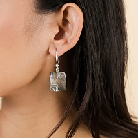 Серьги Mindoro (Палаванский перламутр, 2х2.5 см) 12-90483 Франция Nature Bijjoux 