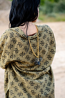 Колье Паук (эмаль, г/п: золото, 80-84 см) EX00 0042GB-00P Uvelina