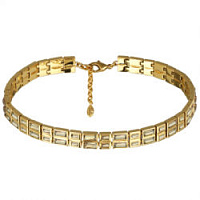 Колье (кристаллы шампань, г/п: золото, 38-41 см) Uvelina SW00 0044G-016N