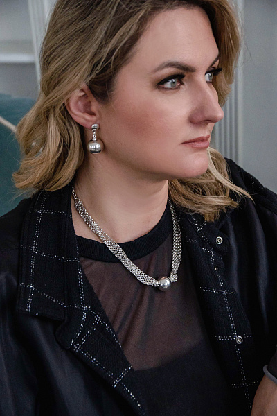 Колье (г/п: серебро 43+5 см, регулируется) 256803 Испания Ciclon Spherik