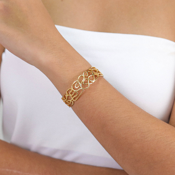 Браслет TOSCANE (11 гр, 5,6 см, г/п: золото, регулируется) 13-69111 Франция Ori-Tao