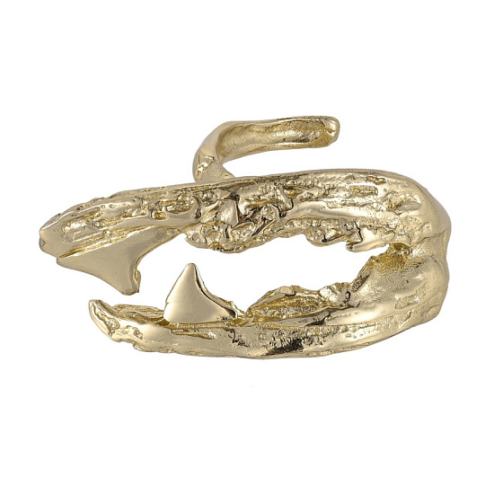 картинка Кольцо Клешня (г/п: золото, 4х3 см, регулир.) Греция Kalliope 022 01 091 ювелирный  магазин Калина являющийся официальным дистрибьютором в России 