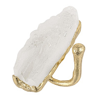 Кольцо (ювелир.смола, 5х1,8 см, г/п: золото, регулируется) Греция Kalliope 022 01 084