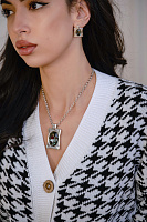 Колье VIDDA, Cibeles, с австрийским кристаллом (оливковый), 55 см, VD24.2-02013  Испания