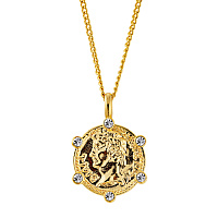 Кулон на цепочке (кристалл прозрачный, г/п: золото, 50 см) Дания DYRBERG/KERN 440117