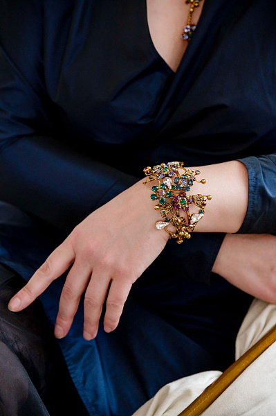 Браслет Незабудки (кристалл: сиреневый, зеленый, синий, прозрач.) Италия Claudio Canzian  002 04 503