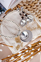 Колье VIDDA, Carat, с австрийским кристаллом, VD23-01303 45 см)