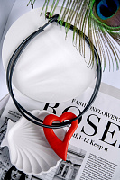 Колье Como черный/красная Италия ENZO BENZO 