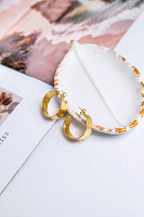 Серьги (г/п: золото, d 3 см) Греция Kalliope 022 02 001