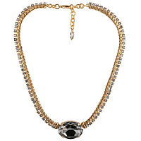 Колье (кристалл графит 3х2 см, 45 см, регулируется) Италия Claudio Canzian  002 05 803