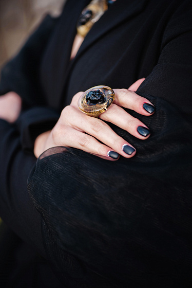 картинка Кольцо Mask Gold ENZO BENZO Италия ювелирный  магазин Калина являющийся официальным дистрибьютором в России 