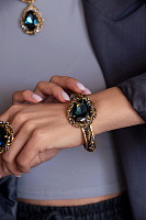 Браслет Франческа (Кристалл цвета сапфир, прозрачный, до 19 см) Италия Claudio Canzian  002 04 306