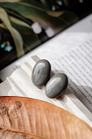 Пусеты Goccia серый Италия ENZO BENZO