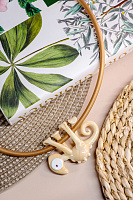 Колье Camaleonte mini бежевый/золотой ENZO BENZO 