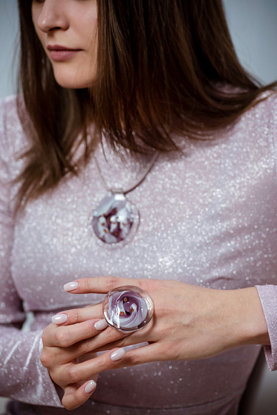 Кулон Tartaruga (розовый, белый/розовый) Италия ENZO BENZO 