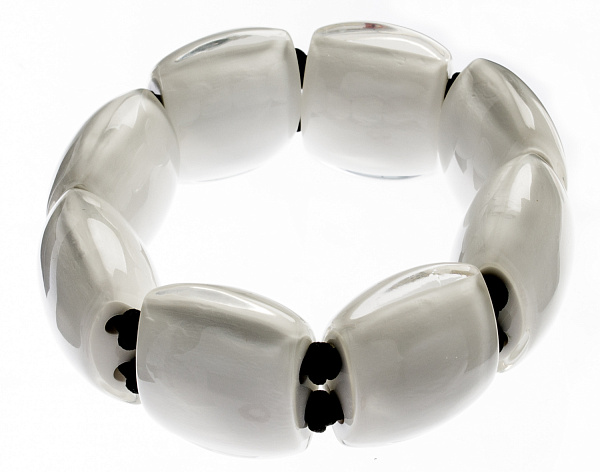 Браслет Bellissima (белый, на резинке) Голландия ZSISKA