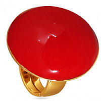 Кольцо (эмаль, 2 см, г/п: золото, регулируется от 18) UVELINA KG00 0005G-18R2