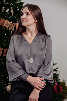 Колье Снежинка (кристалл прозрачный, лунный, г/п: золото) Италия Claudio Canzian 002 05 750