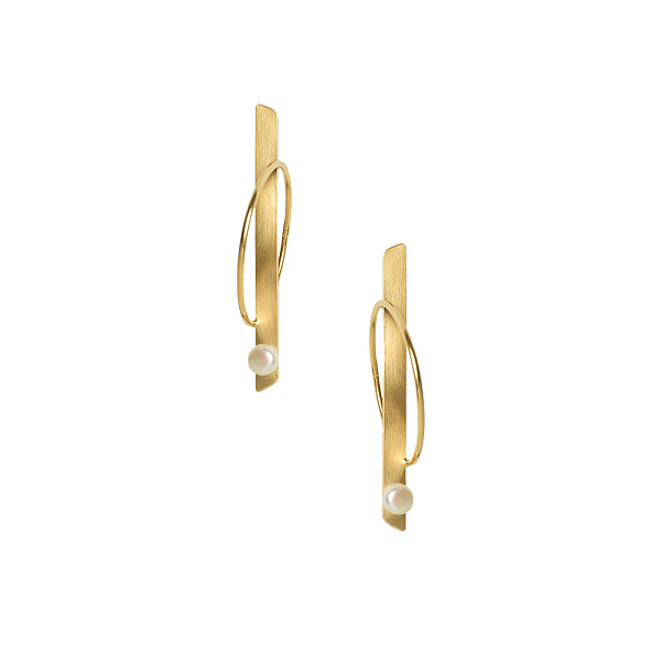 Серьги Talent (с жемчугом, г/п: золото) Греция Katerina Vassou KV25.1-403284G