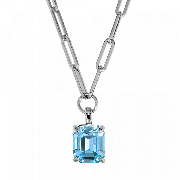 Колье OCTA (кристалл голубой, г/п: родий, 50 см) Дания DYRBERG/KERN 460531