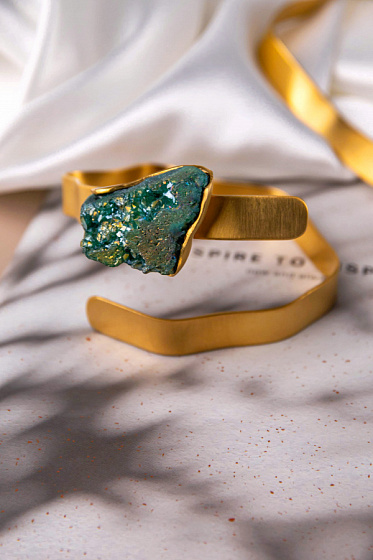 картинка Браслет Chantal (друза агата, г/п: золото) Греция Katerina Vassou KV25 2-275652G ювелирный  магазин Калина являющийся официальным дистрибьютором в России 