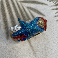 Браслет Летняя фантазия (эмаль, кристаллы, г/п: золото, до 18р.) Италия ANNIBALE BALDINI 007 04 087