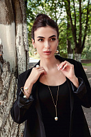 Колье Solell (с подвеской в форме сферы,белый, г/п: золото) Греция Katerina Vassou KV23-307562G