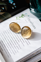 Пусеты Gold 1.3х1,3 см Италия ENZO BENZO 