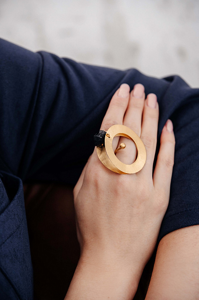 Кольцо (турмалин, г/п: золото, регулируемый) Katerina Vassou KV23-300855