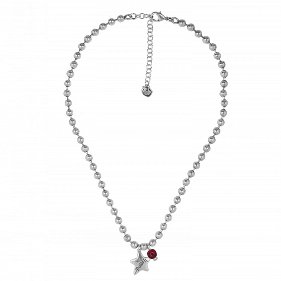 картинка Колье Brilla - Сияй (муранское стекло: красный, 47+6 см)192829-03 Испания Ciclon Flella ювелирный  магазин Калина являющийся официальным дистрибьютором в России 