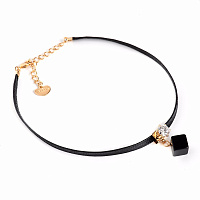  Колье Audrey 10104331 Корея Кр.Preciosa, текстиль, латунь